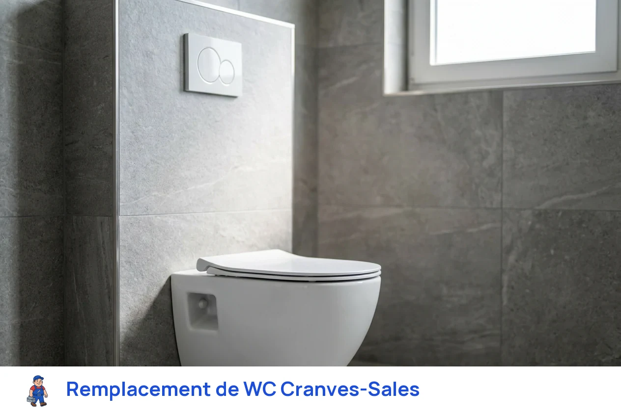 Remplacement de WC à Cranves-Sales
