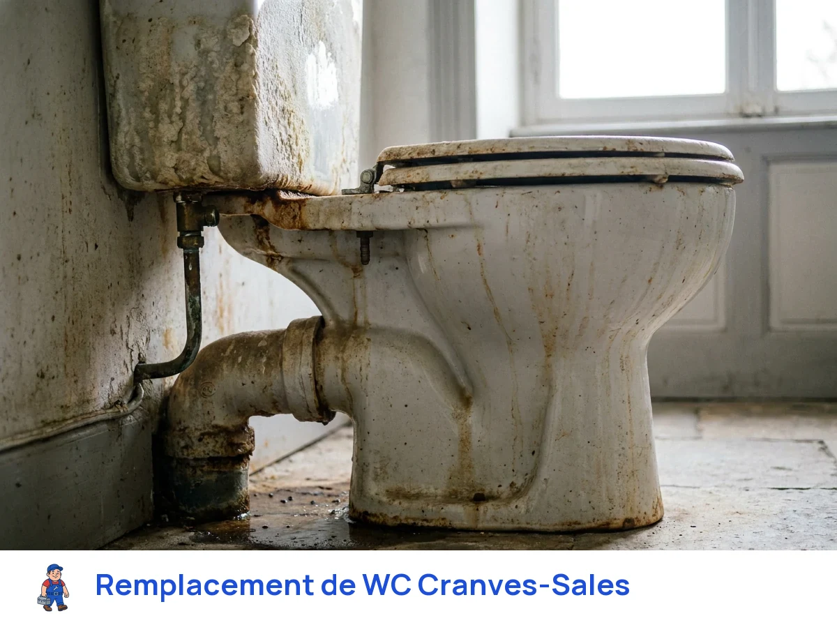 Remplacement de WC à Cranves-Sales