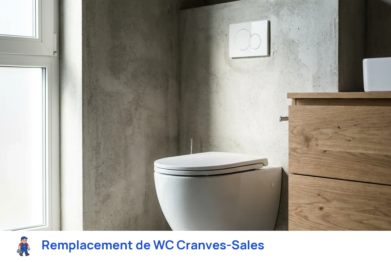 Remplacement de WC à Cranves-Sales