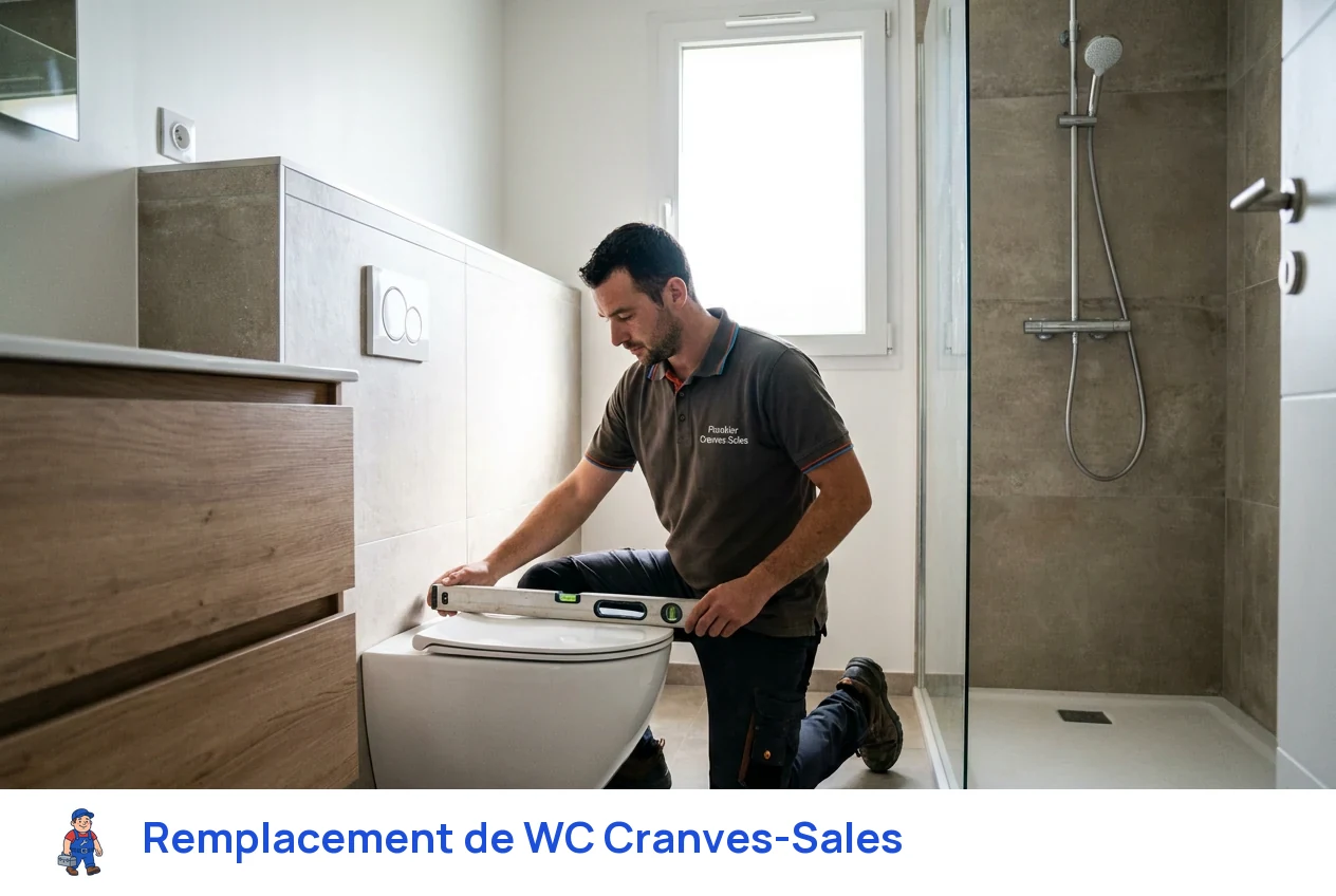 Remplacement de WC à Cranves-Sales